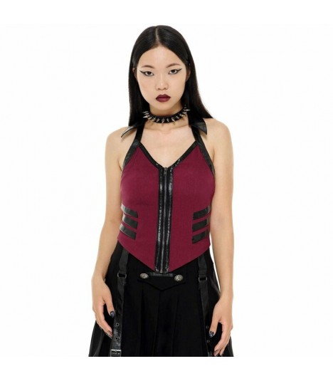 Killstar Anita Ammo Halter Top Blood