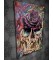 Barmetal Leinwand 90x60 CM Skull Rose