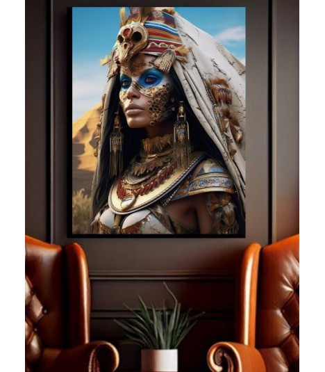 Barmetal Leinwand 80 CM x 60 CM Cyber Cleopatra