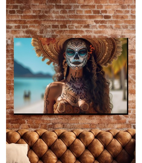 Barmetal Leinwand 90 CM x 60 CM Bora Bora La Catrina