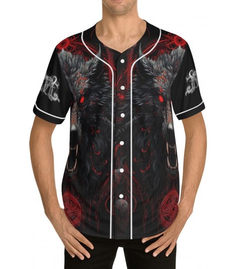 Barmetal Baseball Jersey Hellwolf