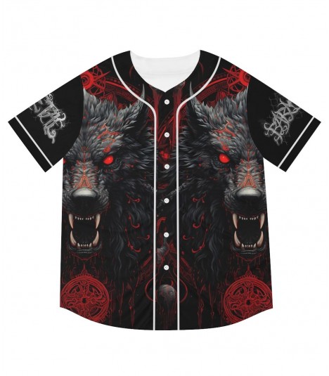 Barmetal Baseball Jersey Hellwolf