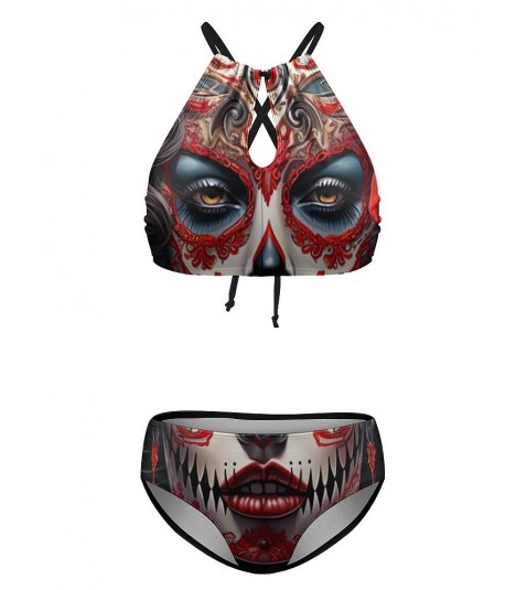 Barmetal Triangle Bikini La Catrina Roses