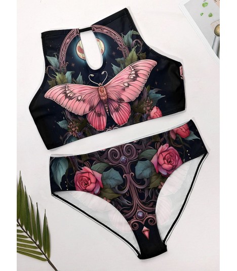 Barmetal Triangle Bikini La Catrina Roses