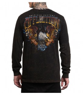 Affliction Longsleeve Shredded Pavement