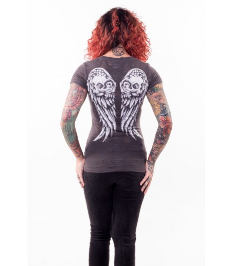 Lethal Angel Shirt Wing Skull