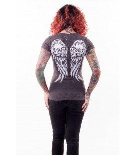 Lethal Angel Shirt Wing Skull