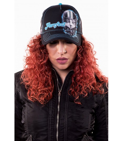 Lethal Angel Damen Snapback Cap Purfect Cat